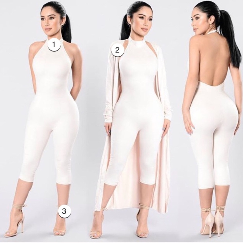 Fashion Nova Duster and Jumpsuit